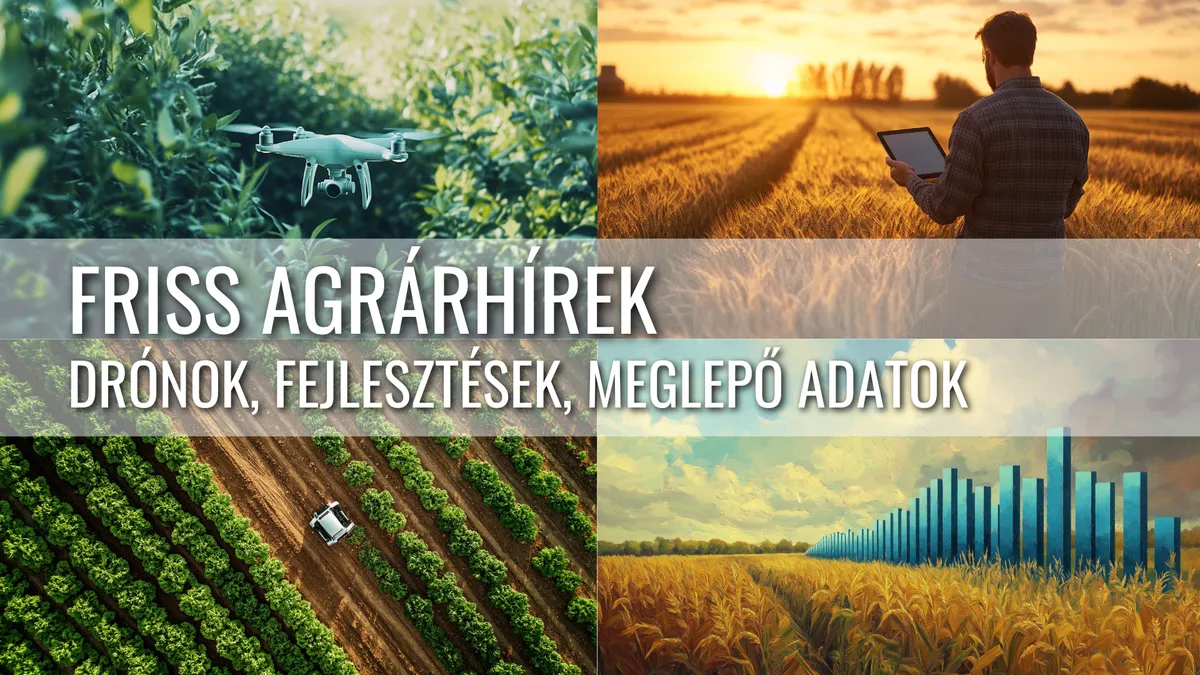 Friss Agrárhírek: Dróntechnológia, Digitális Fejlesztések és Mezőgazdasági Innovációk