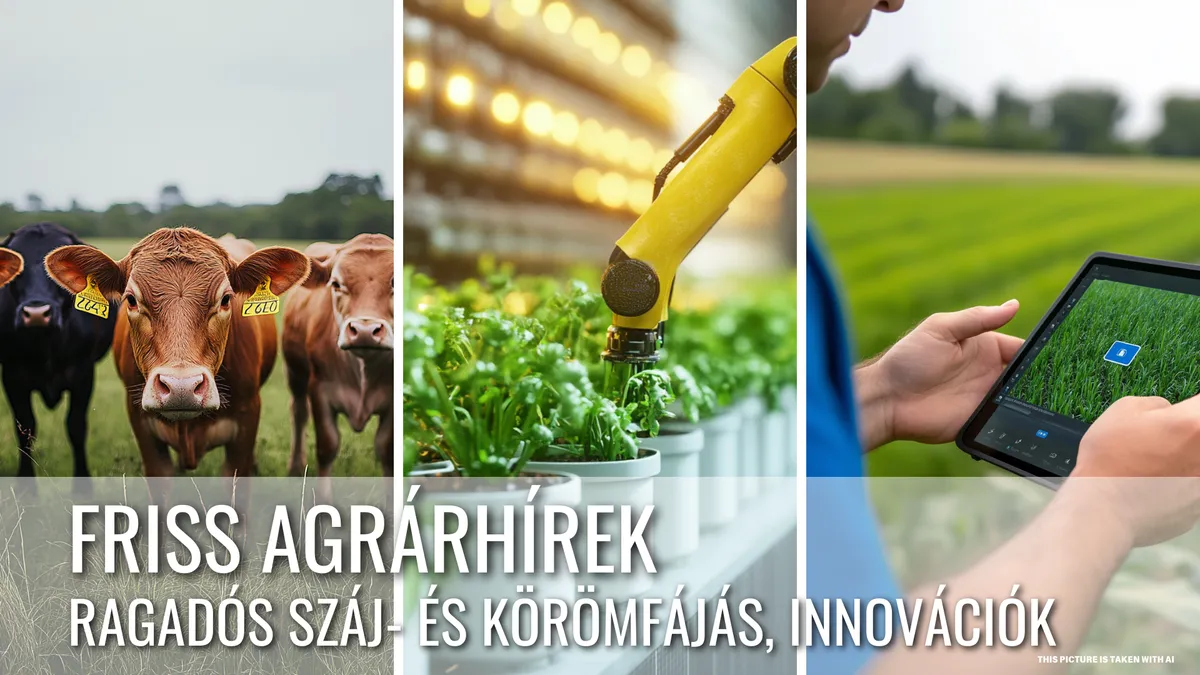 Friss Agrárhírek: Ragadós Száj- és Körömfájás, Robotika és AI a Mezőgazdaságban